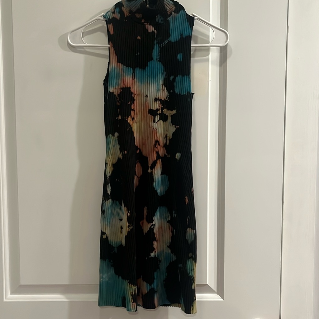 Cotton Citizen Revolve Ibiza Racerback Chromatic Blast Sleeveless Dress -Xs